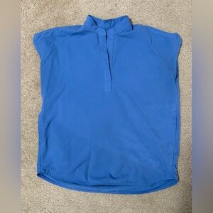 Figs Women’s Ceil Blue Rafaela - Mandarin Collar Scrub Top - XXS / Ceil Blue